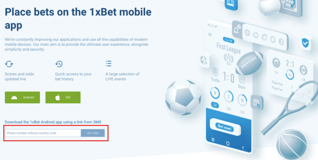 1 application xbet